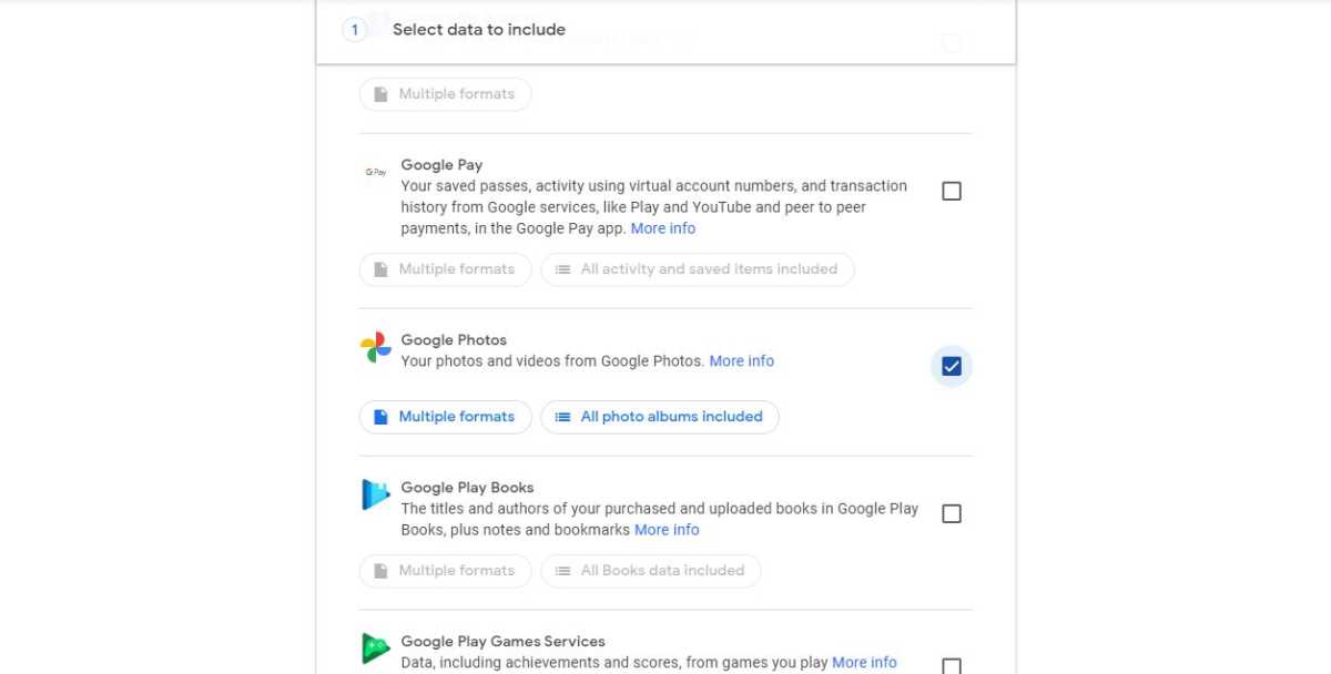 How to download all from Google Photos - step 2