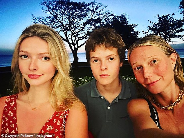 Her little ones: And there is a lot going on at home. The 50-year-old blonde cover girl told the magazine that dealing with her blended family with second husband of five years, TV producer Falchuk, is not a walk in the park