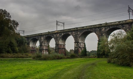 The Sankey Viaduct in Newton le Willows.
