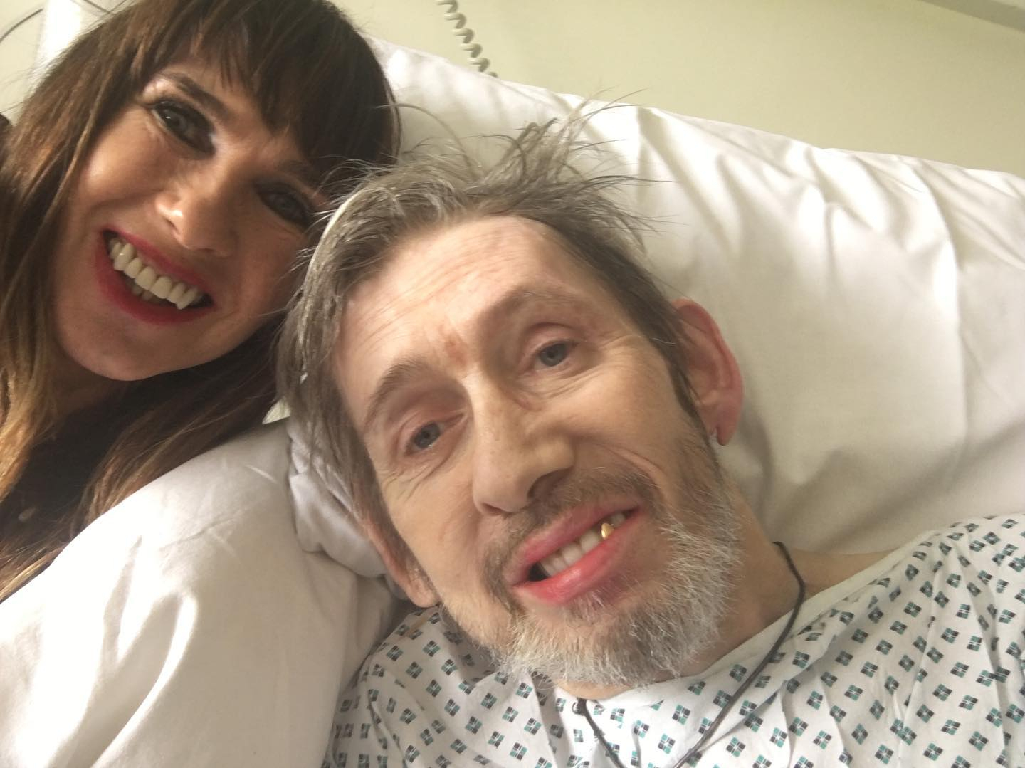 The Pogues icon, with wife Victoria Mary, has been hospitalised several times for tough condition