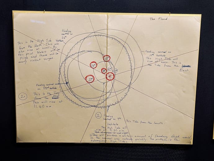 A photograph of a piece of paper with some annotated circles scribbled on it. This was drawn by author Susannah Clarke as she tried to figure out the movement of the tides in her wonderful book Piranesi. But there are crossings out, and figurings-out. It's an informal glimpse into her mind.
