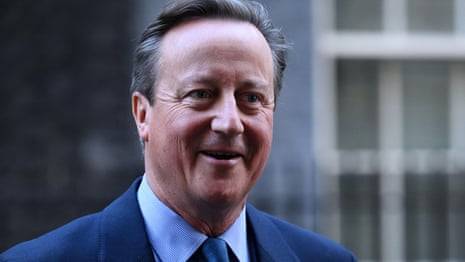 David Cameron gives first interview as UK foreign secretary – video