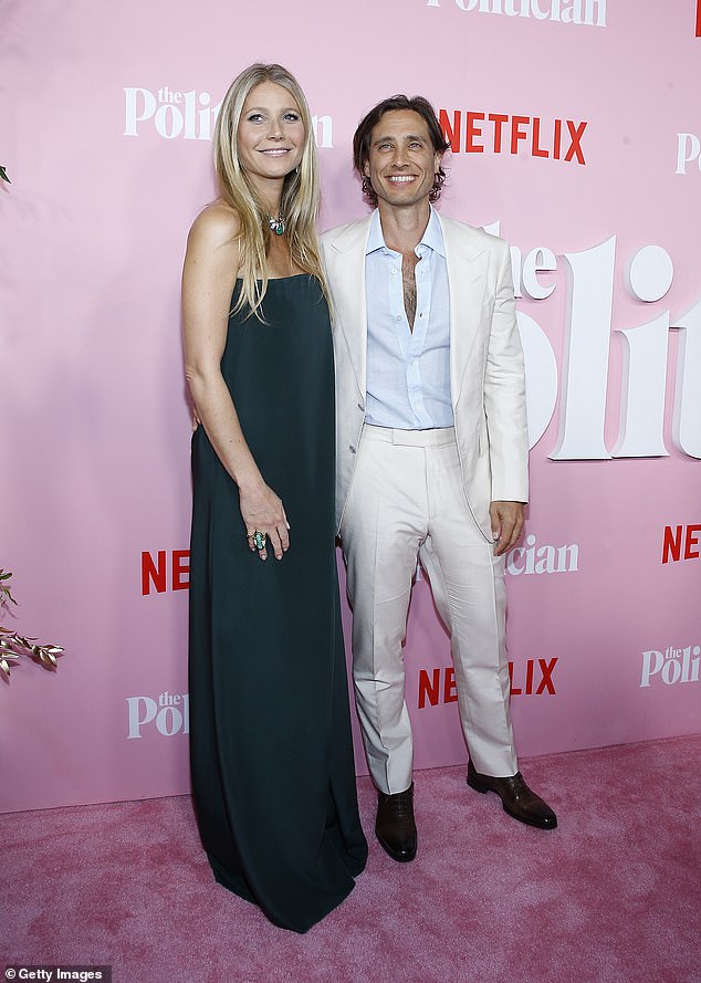 Her man: Paltrow and Brad Falchuk attend The Politician New York Premiere at DGA Theater in 2019 in New York City